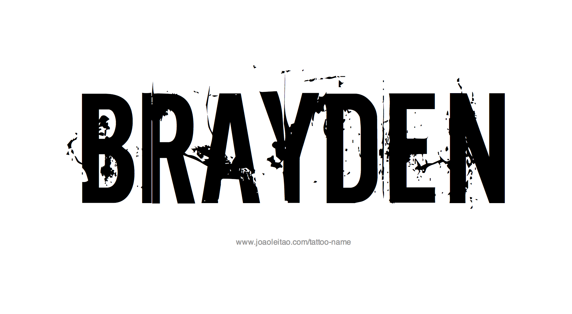 Brayden Name Tattoo Designs